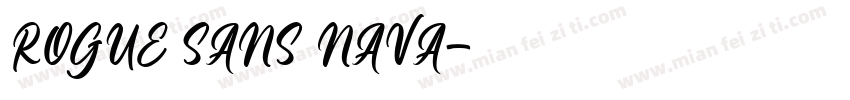 ROGUE SANS NAVA字体转换